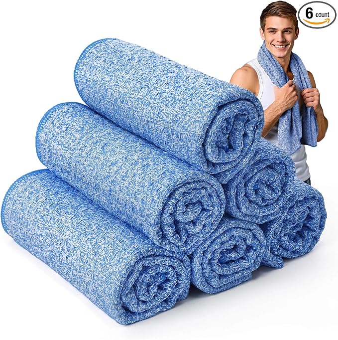 Microfiber Gym Towels for Showering Working Out Quick Dry Negative ions Large Middle Small Sizes Lightweight Gym Towel for Men Women Tennis Sports Towels for Body Hot Yoga Fitness Essentials