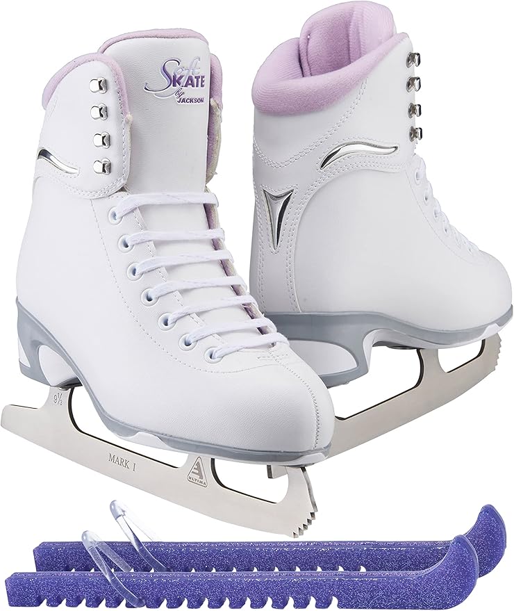 Jackson Ultima Finesse JS180 / JS181 / JS184 Figure Ice Skates for Women and Girls Bundle with Guardog Skate Guards Improved, JUST LAUNCHED 2023