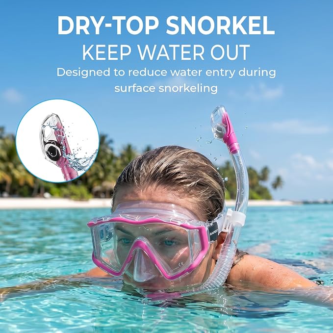 Rapido Clareza Three Lens Mask and Snorkel Combo