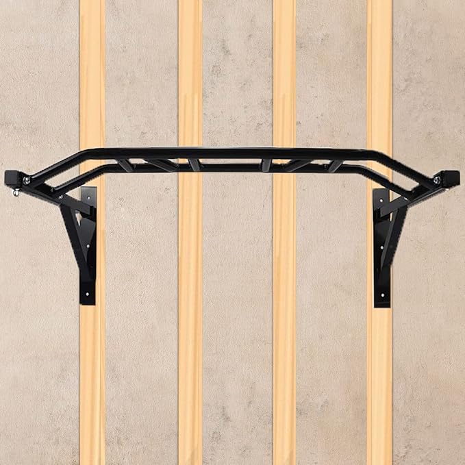 BDL Wall Mounted Pull Up Bar Chin Up bar Multifunctional Dip Station for Indoor Home Gym Workout, Power Tower Set Training Equipment Fitness Dip Stand Supports to 440 Lbs