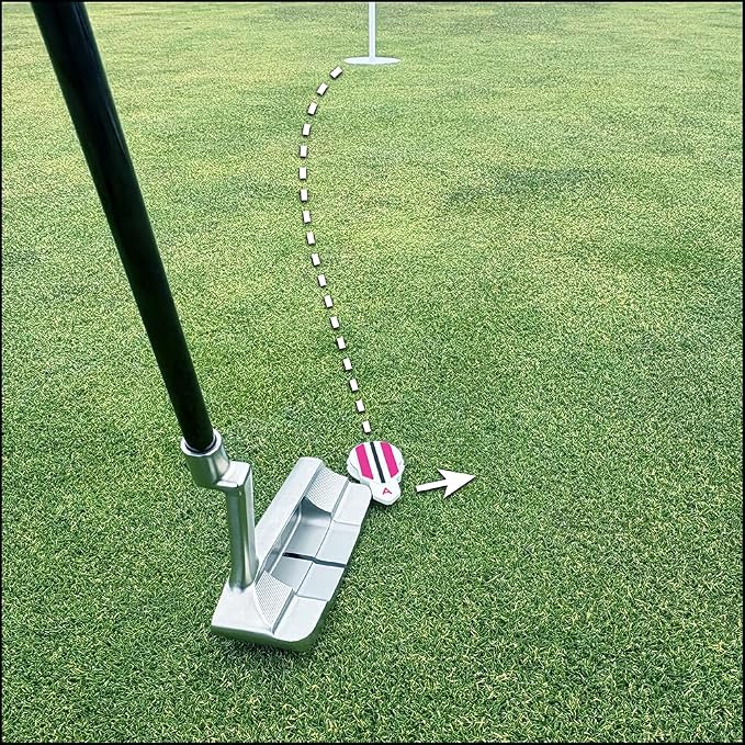 Putting Alignment Aid Tool - Golf Ball Marker - Rotate to Aim - Golf Gift Accessory for Men & Women Golfers - USGA Compliant