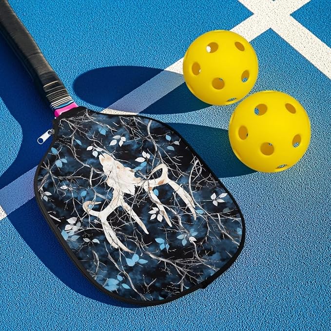 Pickleball Paddle Covers Only for Men and Women Zipper Closure Protection and Decoration