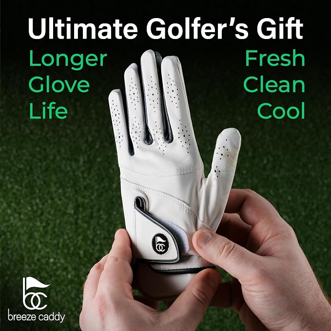 Portable Rechargeable Fan & Dryer for Golf Gloves - Ideal Golf Accessories & Gifts for Men, Includes Mini Fan for Gloves and Personal Use. Perfect Gifts for Golfers