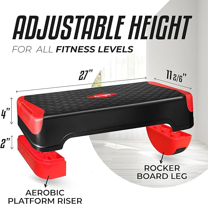 Yes4All Multifunction Step Platform - Red