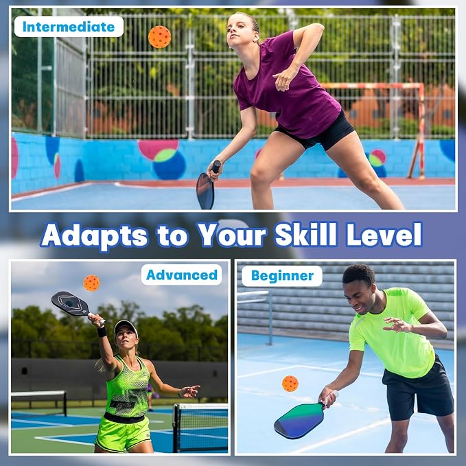 SAYAYA 24/50 Pack Outdoor Pickleball Balls Premium High Visibility Pickleballs Stable Flight & Consistent Bounce 40 Holes Pickle Balls with Mesh Bag for Beginners, Tournaments, Family & Outdoor Play