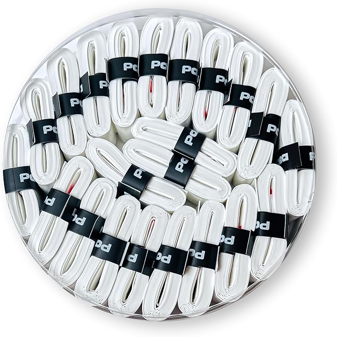 Palbea Padel Racket Grip Tape - Packs of 3/6/12/22/60. Padel Tennis Racket Grip Tape - Padel Tennis Grips Overgrip for Sweat Absorption & Non-Slip. Also Suitable as Tennis Racquet Grip Wrap Tape.