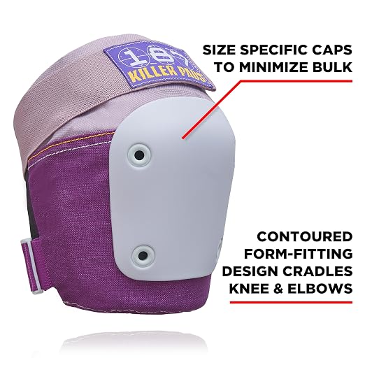 187 Killer Pads Six Pack Pad Set, Protective Gear for Elbows, Knees, and Wrists - Ideal for Skateboarding, Roller Skating, and Inline Skating