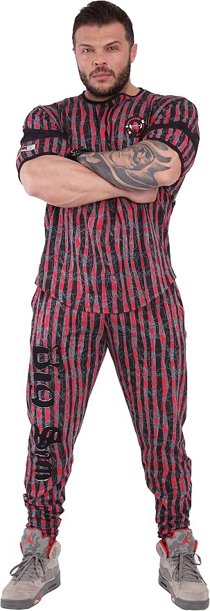 Men's T-Shirt Oversize | Bodybuilding and Fitness Workout Rag Top, Cotton Active Wear Shirt