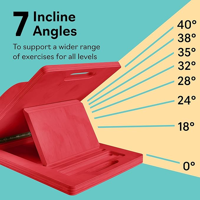 Slant Boards for Exercise – Slant Board with 7 Incline Angles – Transforms Into a Balance Board – Premium Calf Stretcher and Wobble Board for Effective Calf Stretching and Squats