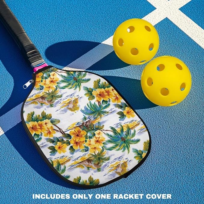 Blue Camo Corgi Pattern Print Pickleball Paddle Covers Only Paddles Holder Sleeve Fits Most Rackets