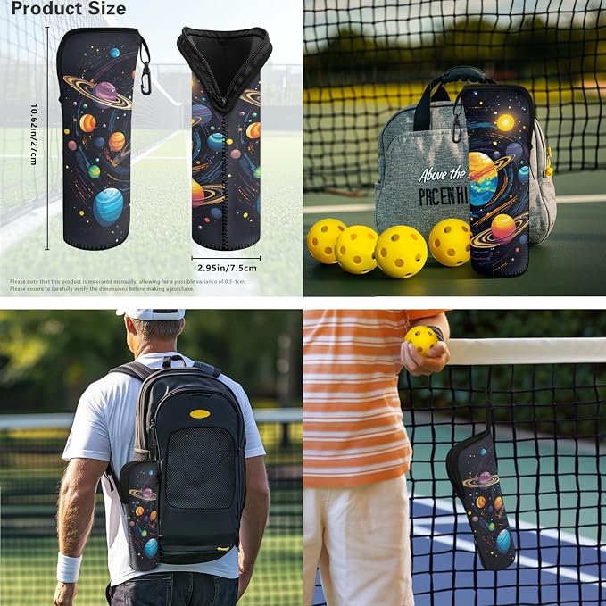 Pickleball Paddles Set 3PCS Pickleball Paddle Case Pickleball Racket Pickleball Bag Ideal for Beginners Gifts