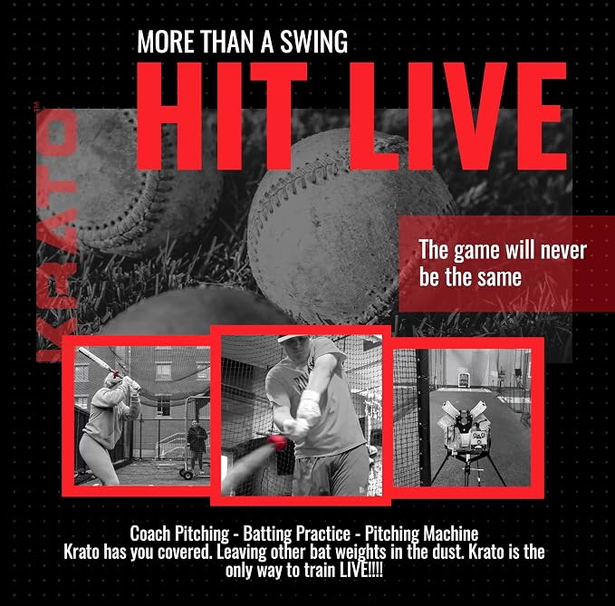 Krato Bat Weight - Baseball and Softball Bat Training Weight for Youth, High School, College