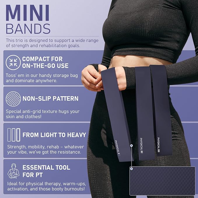 PhysKcal Pilates Kit, 15-Inch Pilates Ring with 1x Core Ball, 3X Resistant Loops and 2X Flex Bands, Home Pilates Equipment Set and Mat Pilates Essential Kit