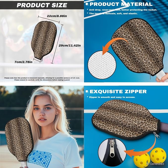 Pickleball Paddles Set 3PCS Pickleball Paddle Case Pickleball Racket Pickleball Bag Ideal for Beginners Gifts