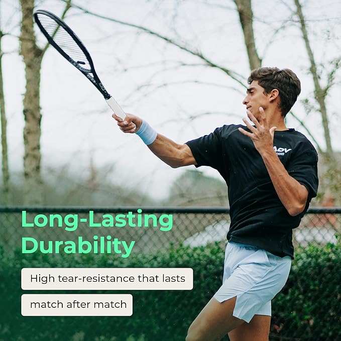 ADV Dry Tennis Overgrip Tape - 3, 6, 12, 30, 60 Pack - FeltTac Tennis Racket Grip Tape - Ultra Absorbent Tennis Grip Tape - Comfort Tennis Racket Grips - Tennis Grips Overgrip