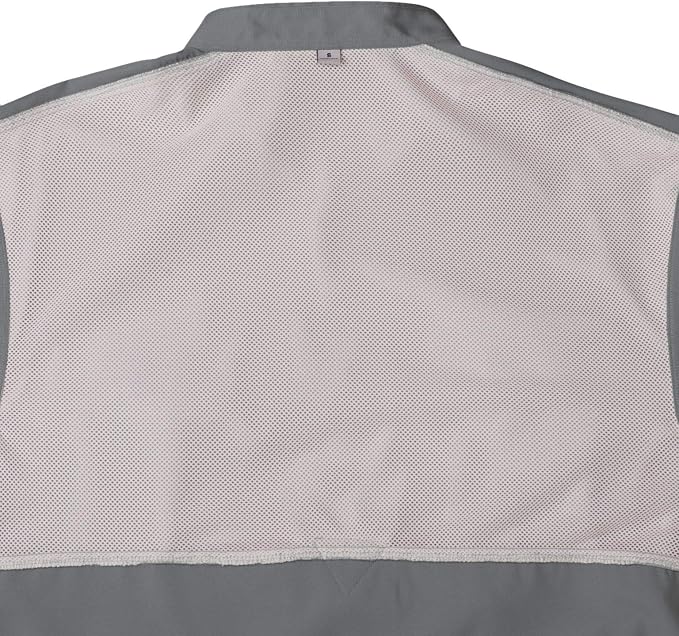 Alimens & Gentle Short Sleeve Fishing Shirt Wicking Fabric Sun Protection Casual Button Down Shirts