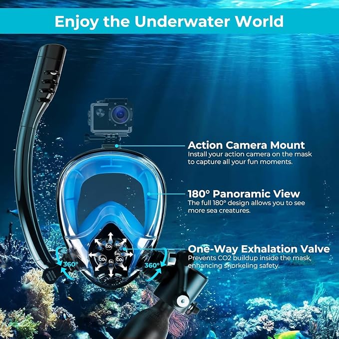 GOYOJO Mini Scuba Tank with DOT Certified, Portable Scuba Diving Kit with Optional Snorkel Mask Combo, Refillable Emergency Backup Pony Bottle for Snorkeling, Underwater Breathing, Training