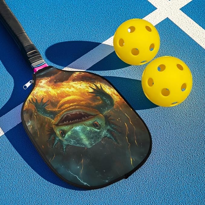 Pickleball Paddle Covers Only for Men and Women Zipper Closure Protection and Decoration