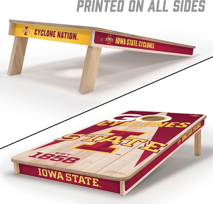 YouTheFan NCAA 2’ x 4’ Professional Wood Cornhole Game