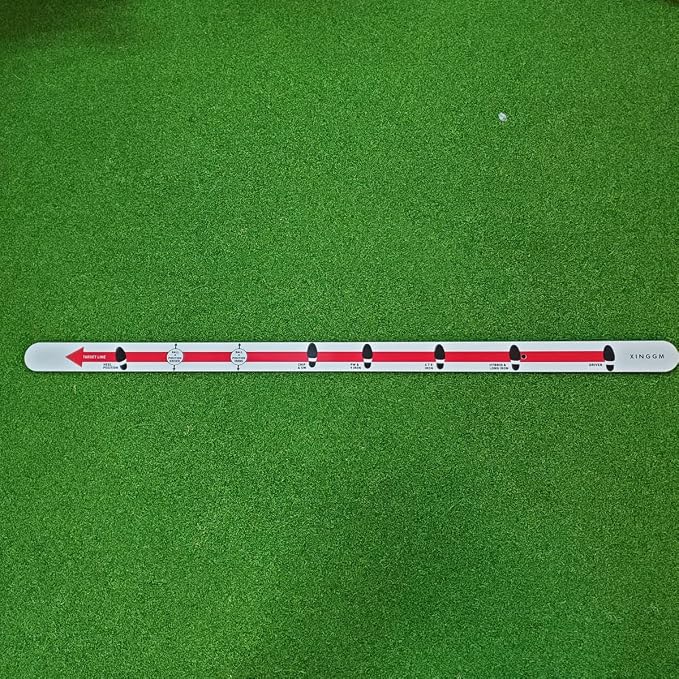 Golf Putting Trainer | Indoor & Outdoor Putting Aid, Alloy Steel Alignment Rail & Ball