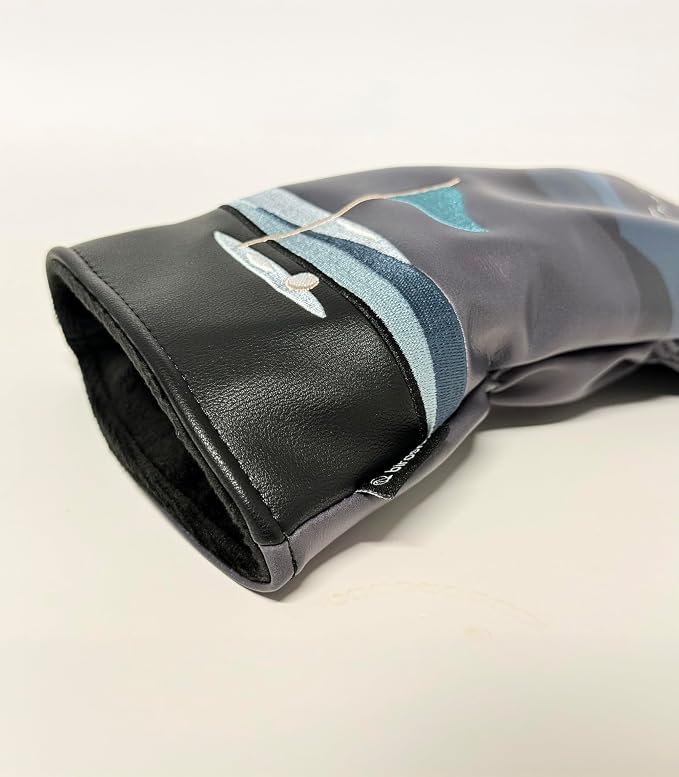 Golf Driver Headcover birdskie Premium Leather Head Cover. Digitally Printed and Embroidered Design. Head Cover for Your Driver by birdskie.