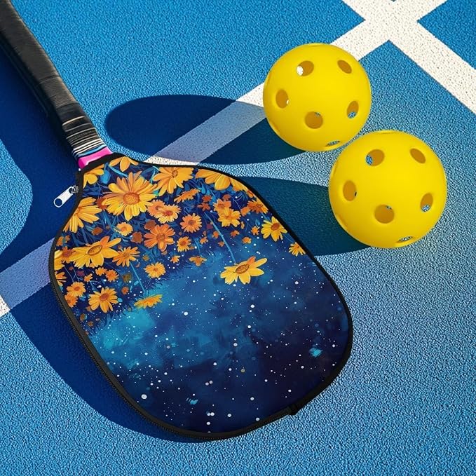 Pickleball Paddle Covers Only for Men and Women Zipper Closure Protection and Decoration