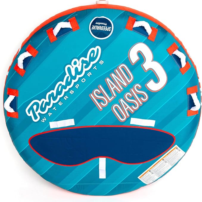 Paradise Water Sports - Oasis Towable Tube for Boating - 1 and1-3 Riders