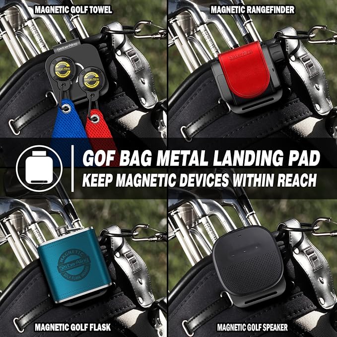 Water Telescopic Golf Ball Retriever and Golf Bag Metal Landing Pads