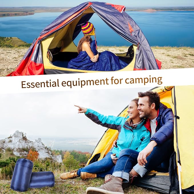 Macarrie 10 Pcs Bulk Sleeping Bags for Adults 0 Degree Waterproof Emergency Sleeping Bags with Compression Sack for Camping Hiking Backpacking Outdoor Activities