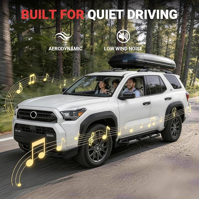Roof Rack Cross Bars Fit for 2025-2026 Toyota 4Runner, 260lbs Heavy Duty Lockable Aluminum Roof Rails, Wide-Grip Clamps for Cargo, Kayak, Luggage - No Drilling