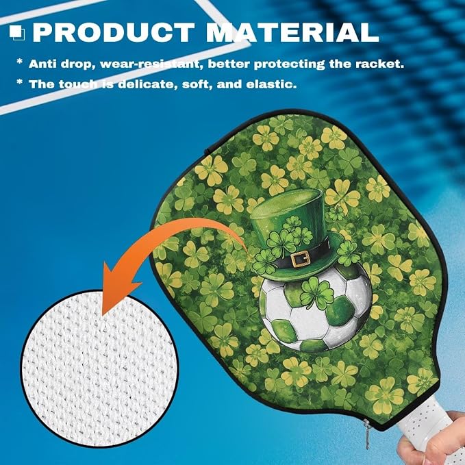 Pickleball Paddle Covers Only for Men and Women Zipper Closure Protection and Decoration
