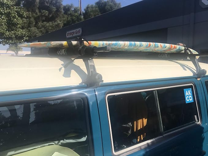 Cor Surf Round Roof Rack Pads with Scratch Resistant Silicone Tie Down Straps for Paddle Board, Kayak Surfboard, SUP, Canoe (Combo Pack of Rack Pad 19 Inches, Strap 10 Feet)