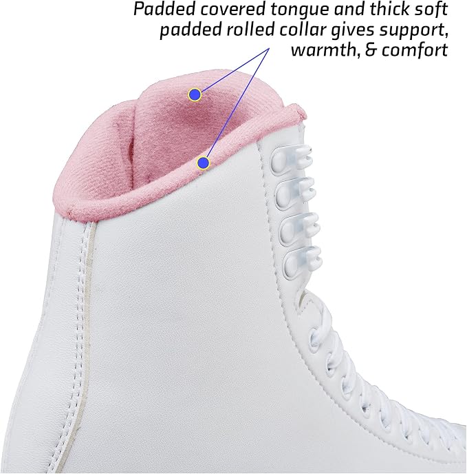 Jackson Ultima SoftSkate 380 Womens Ice Skates for Women/Kids | Comfortable Figure Skates for Ice Skating & Recreational Figure Skating, Ice Skates for Kids/Toddler Ice Skates-Medium Width