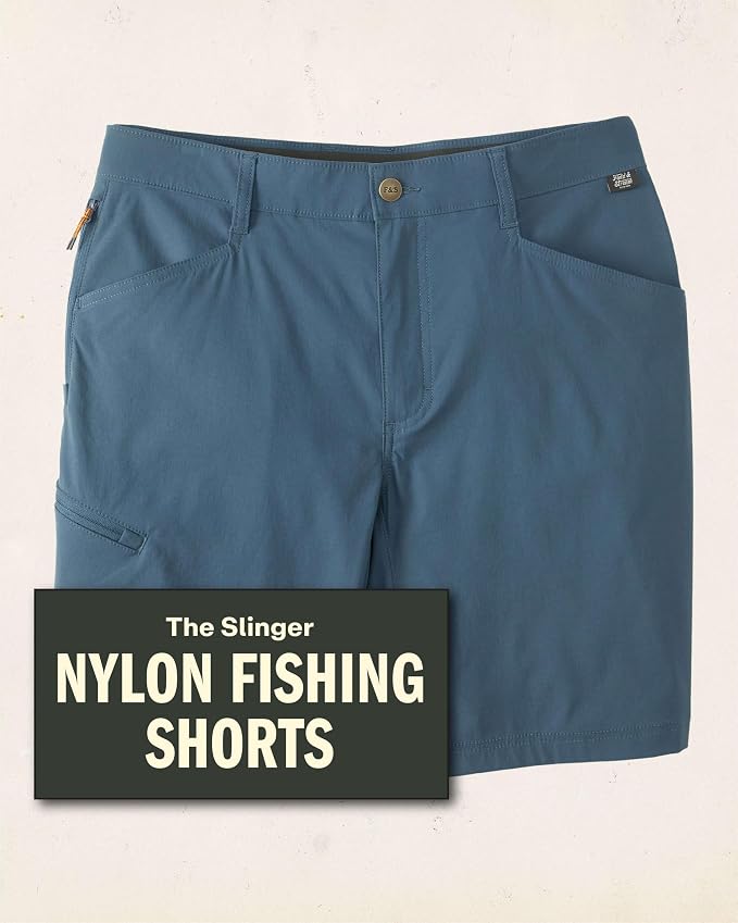 Field & Stream Men's Slinger Nylon Performance Fishing Shorts, 9 Inch Inseam