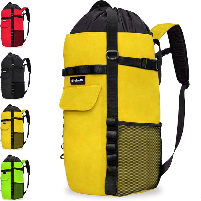Climbing Rope Bag,Large Capacity Arborist Rope Storage Bag,Waterproof Oxford Tree Rock Climbing Rope Backpack,Outdoor Climbing Gear Storage Bag with Hand Straps