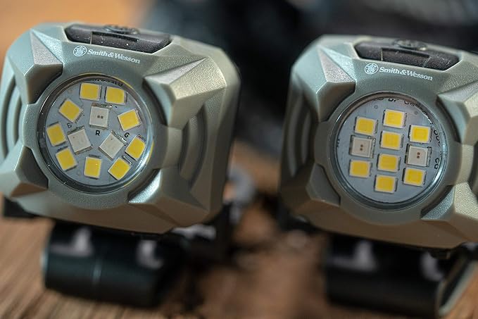 Smith & Wesson Night Guard Series Rechargeable, Waterproof Headlamps with Hat/Pocket Clips for Tracking, Survival, Hunting and Outdoor