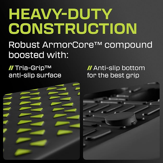 Flexelent Squat Wedge Block Pair, Squat Ramp, Calf Raise Block, Anti-Slip Slant Board, ATG Equipment to Boost Workout, 17° Incline, 3.5x5.9x12.2, Backpack Included - Monochrome (Black & Lime Green)