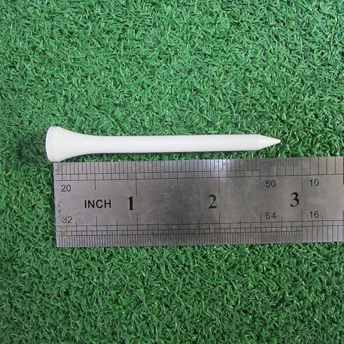 HH-GOLF®1000 Pcs Golf Tees Bulk Wood Tees 2 3/4 Inch Tall, Less Friction Professional White Wooden Tees for Clubs