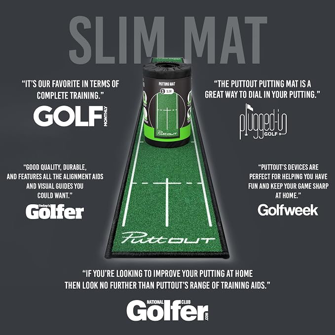 PuttOUT Putting Mat Family - Perfect Your Golf Putting