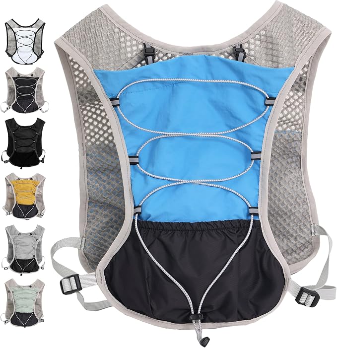 Hydration Running Vest for Women Men, Water Vest Backpack 2L, Lightweight Hydration Pack Water Backpack for Hiking, Trail Marathon Race