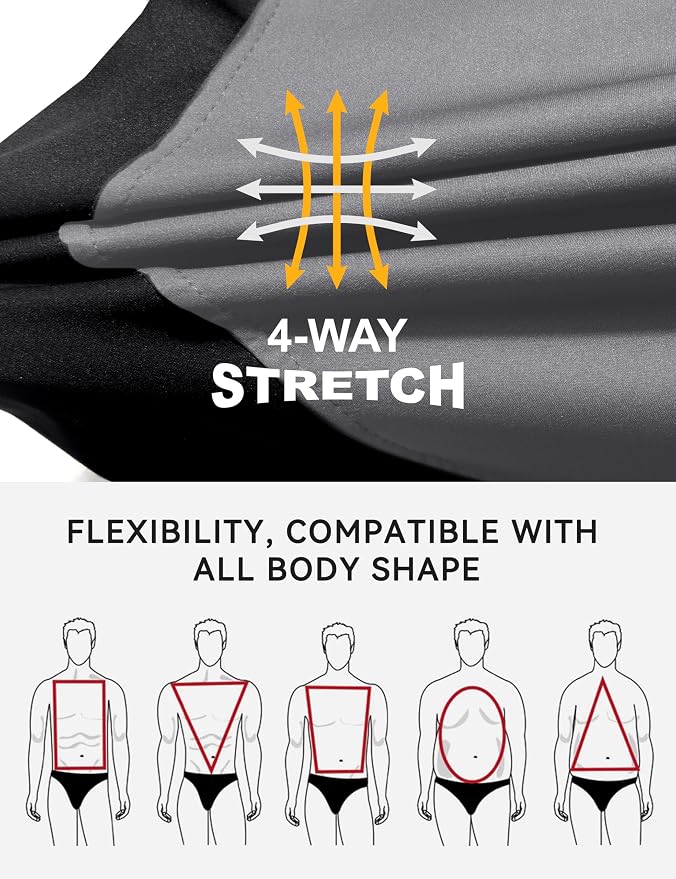 Little Donkey Andy Men's Lightweight Softshell Vest, Windproof Sleeveless Jacket for Running, Hiking, Cycling, Golf