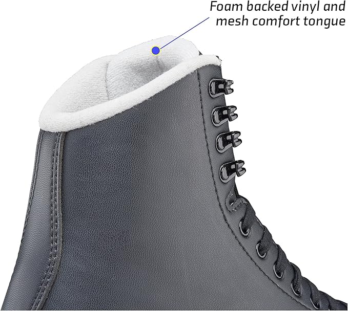 Jackson Ultima Figure Ice Skates for Men, Boys in Black Color Bundle with Skate Guards, Just Launched 2023