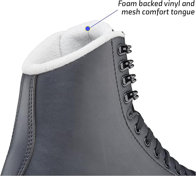 Jackson Ultima Figure Ice Skates for Men, Boys in Black Color Bundle with Skate Guards, Just Launched 2023