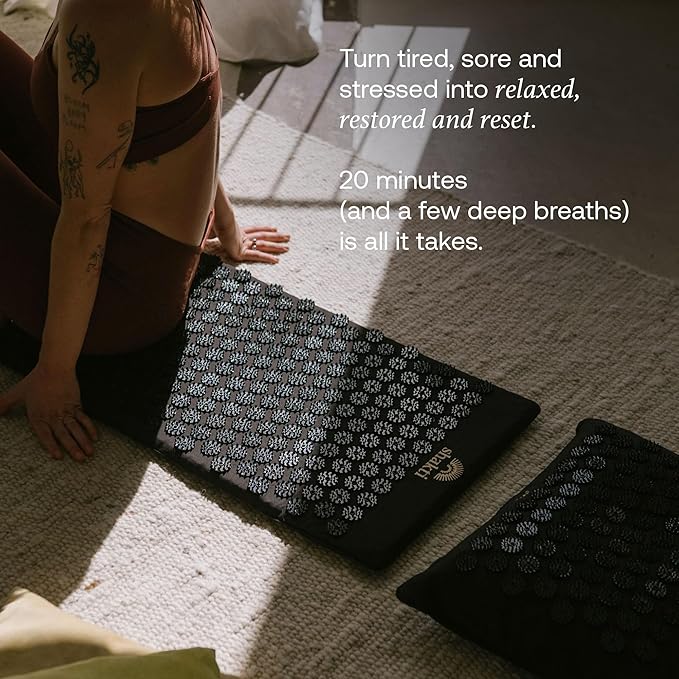 ShaktiMat Acupressure Mat for Relaxation, Massage Muscles, Aid Sleep & Unlock Inner Tension, Similar to Acupuncture, No Needles Required