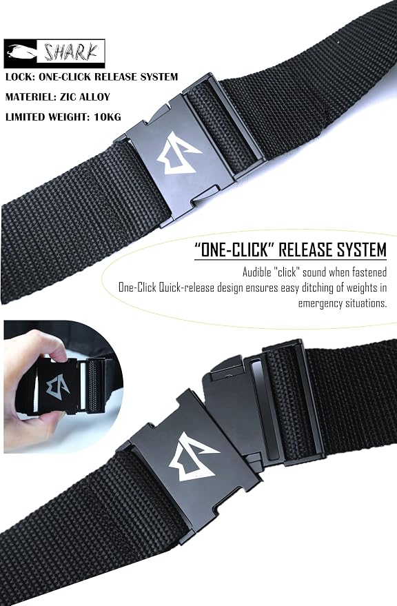 Scuba weight belt with 4 coated diving weights (Maximum 4.4lb/2kg for this set), quick release buckle & comfortable fit diving pocket weight belt,weight pouch belt fit for waist 32" to 52"