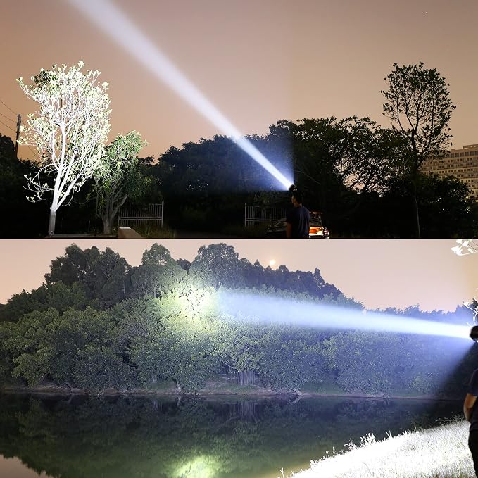 Super Bright Headlamp,USB C Led Rechargeable Head Lamp with LCD Power Display, Waterproof Headlight for Forehead, 90°Adjustable Sensor Headlamps Flashlight for Outdoor Hunting,Fishing(X4Pro)