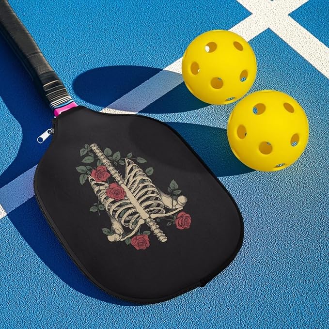 Pickleball Paddle Covers Only for Men and Women Zipper Closure Protection and Decoration