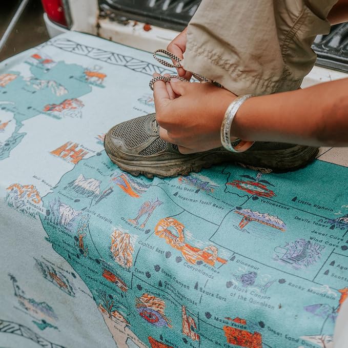 Nomadix Original Towel - National Parks- Perfect for Beach, Pool, Travel, Camping, Yoga - Made with Recycled Materials - Super Absorbent - Sand Resistant