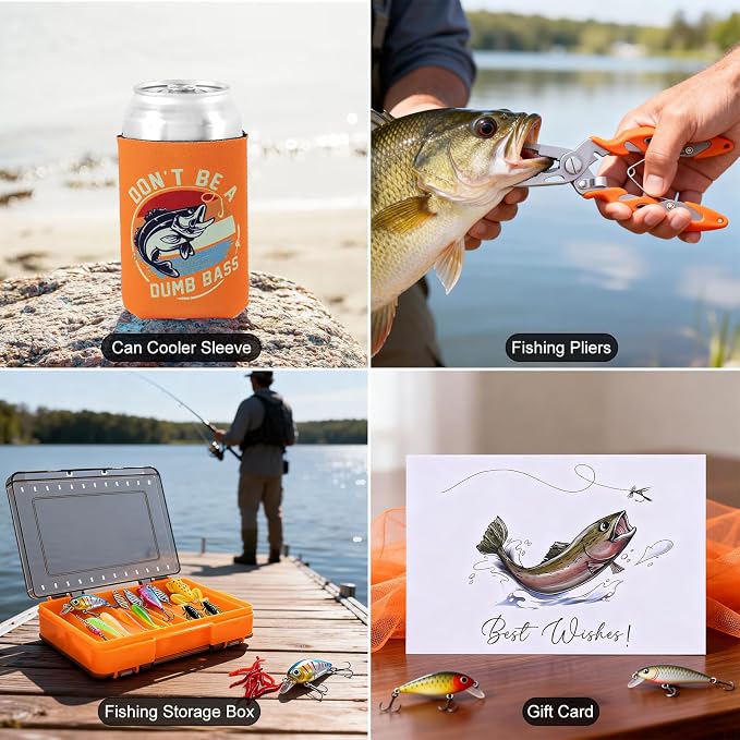 Ithmahco Fathers Day Fishing Gifts for Men Dad Unique, Funny Gifts for Fisherman Who Has Everything, Mens Fishing Gift for Birthday, Unique Gift for Fisherman Daddy Grandpa Brother Teen Boys