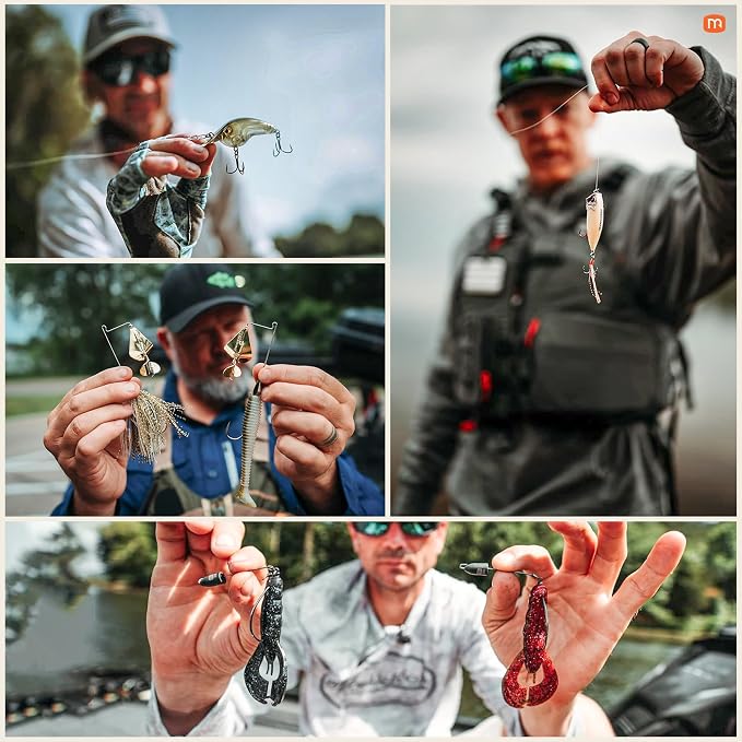 MONSTERBASS Fishing Mystery Box, Freshwater Bass Fishing Kit with 7+ Lures | Biggest Tackle Mystery Box with Premium Gear for Catching Smallmouth and Largemouth Bass on Every Fishing Trip